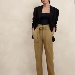 Banana Republic Women's Tan High-Waisted Pants